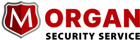 Morgan Security Service Logo - Security guard services available in Illinois, Indiana, and Chicago.