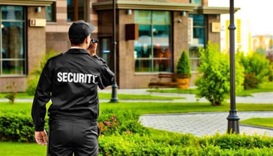 Apartment Security Risks - Morgan Security guard on foot patrol providing Condominium and Apartment security services
