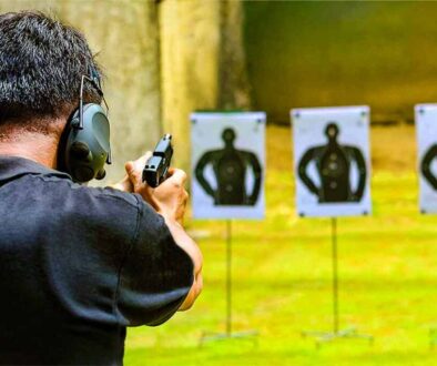 Armed Guard License Requirement - Morgan Security Guard Training - Security Guard attending a Gun license training course.